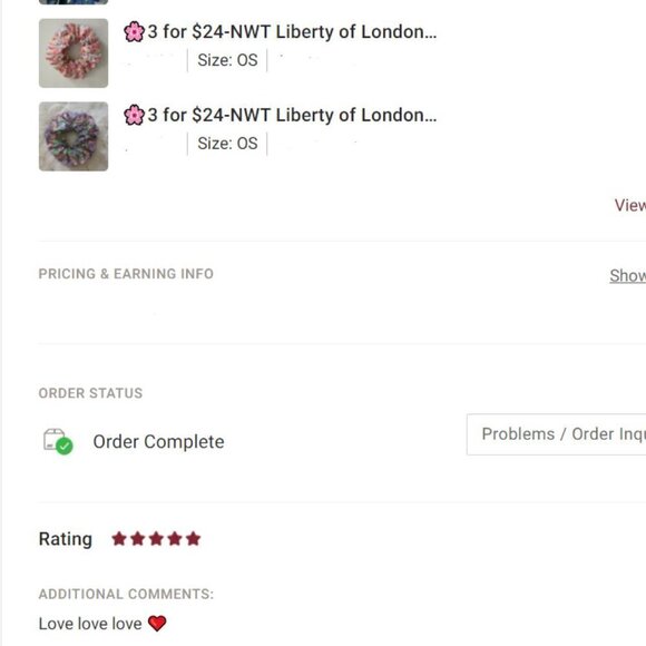 Liberty of London Art Fabric Scrunchie - Picture 7 of 9